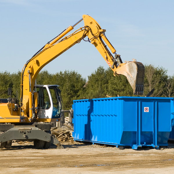 are there any restrictions on where a residential dumpster can be placed in Riceville Pennsylvania